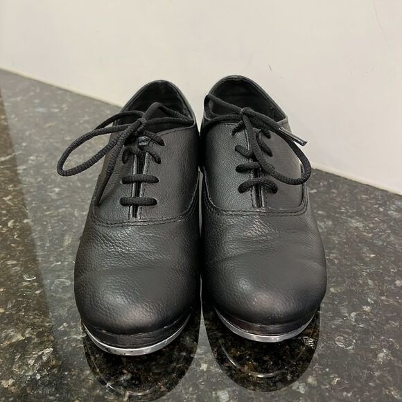 Sansha Tee-Oscar Black kids Tap Shoes. Size G which is a 11/12 - Picture 2 of 9